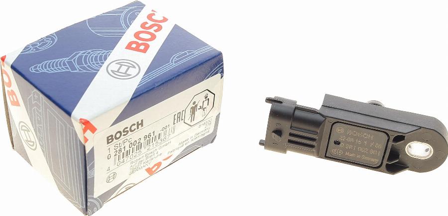 BOSCH 0 281 002 961 - Devējs, Pūtes spiediens ps1.lv