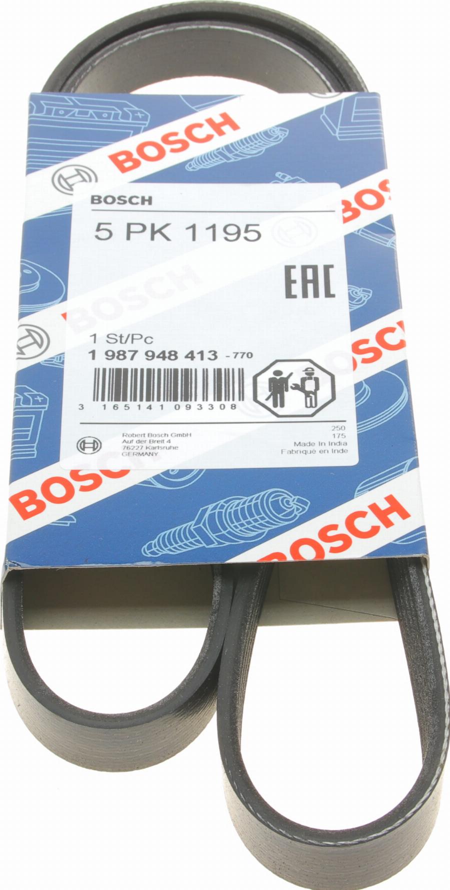 BOSCH 1 987 948 413 - Ķīļrievu siksna ps1.lv