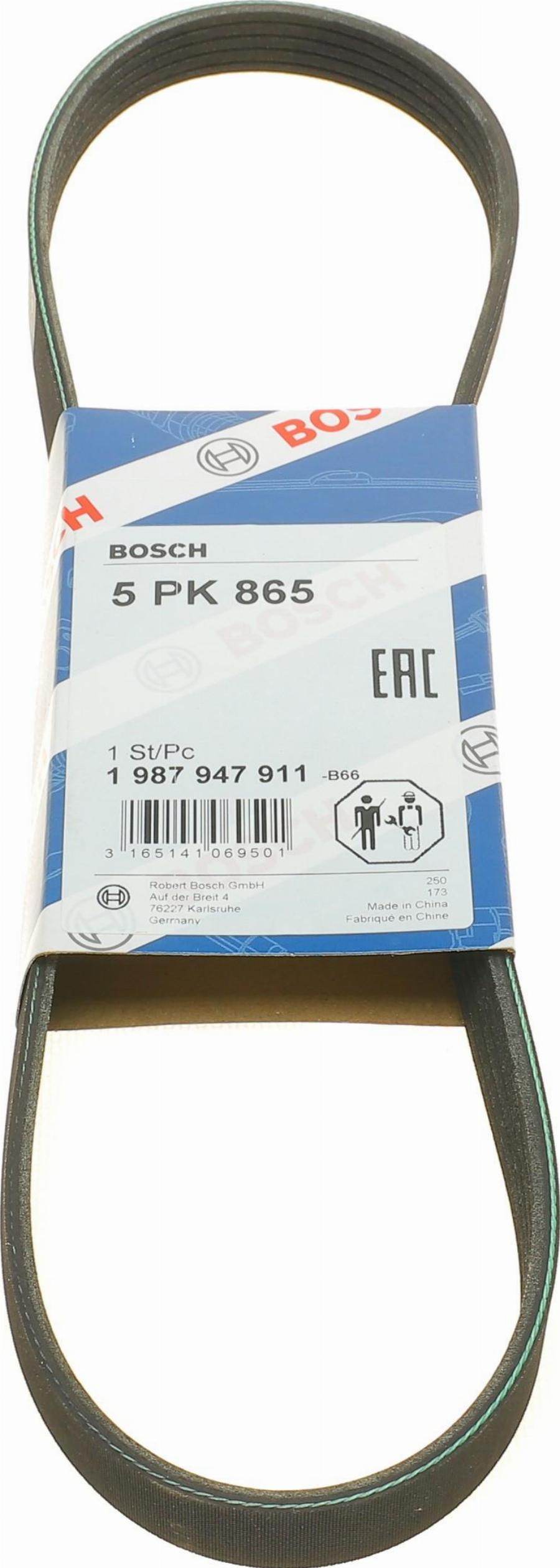 BOSCH 1.987.947.911 - Ķīļrievu siksna ps1.lv