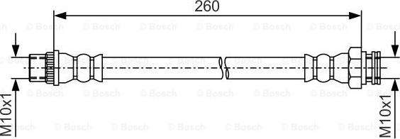 BOSCH 1 987 481 996 - Bremžu šļūtene ps1.lv