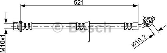 BOSCH 1 987 481 907 - Bremžu šļūtene ps1.lv