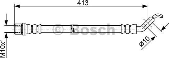 BOSCH 1 987 481 911 - Bremžu šļūtene ps1.lv