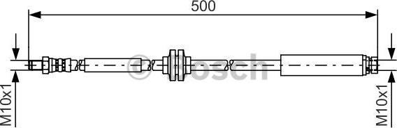BOSCH 1 987 481 452 - Bremžu šļūtene ps1.lv