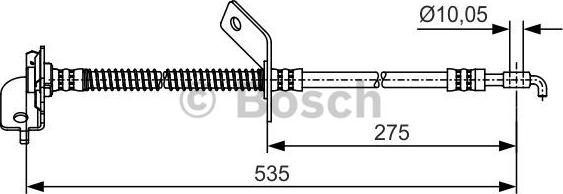 BOSCH 1 987 481 414 - Bremžu šļūtene ps1.lv