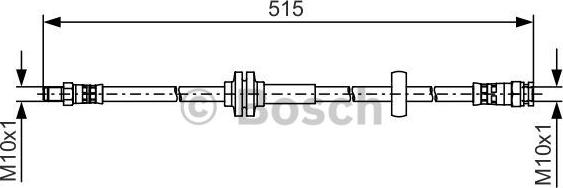 BOSCH 1 987 481 482 - Bremžu šļūtene ps1.lv