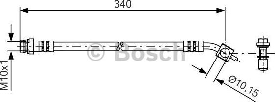 BOSCH 1 987 481 424 - Bremžu šļūtene ps1.lv