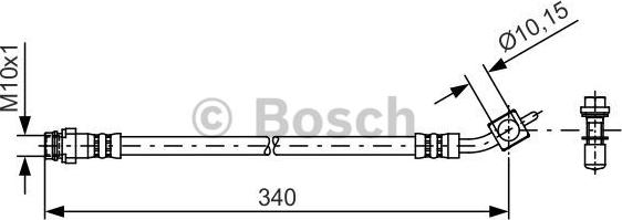 BOSCH 1 987 481 423 - Bremžu šļūtene ps1.lv