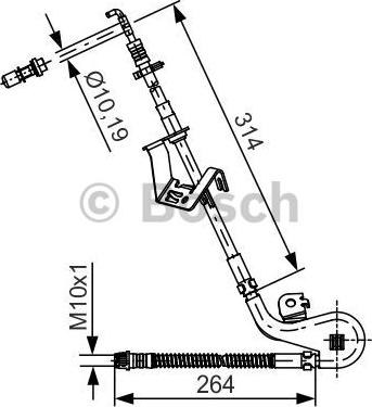 BOSCH 1 987 481 427 - Bremžu šļūtene ps1.lv