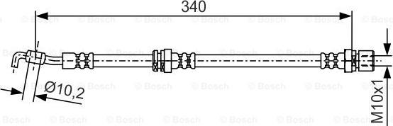 BOSCH 1 987 481 551 - Bremžu šļūtene ps1.lv