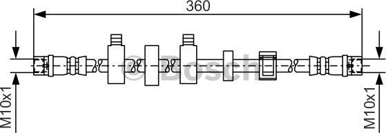 BOSCH 1 987 481 538 - Bremžu šļūtene ps1.lv