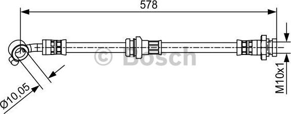 BOSCH 1 987 481 649 - Bremžu šļūtene ps1.lv