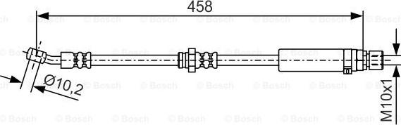 BOSCH 1 987 481 661 - Bremžu šļūtene ps1.lv