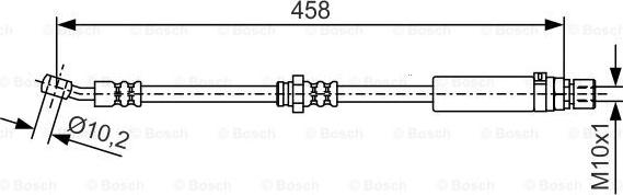 BOSCH 1 987 481 663 - Bremžu šļūtene ps1.lv