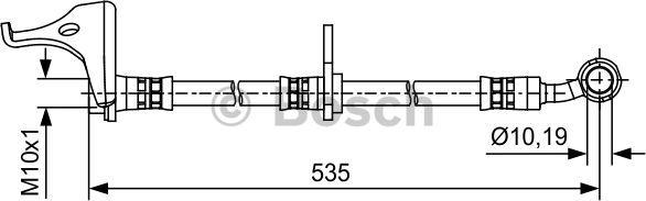 BOSCH 1 987 481 619 - Bremžu šļūtene ps1.lv