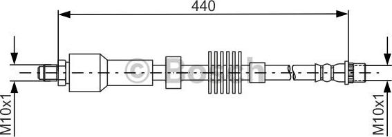 BOSCH 1 987 481 688 - Bremžu šļūtene ps1.lv