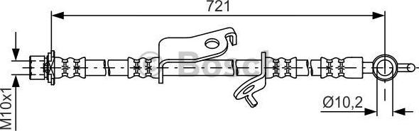 BOSCH 1 987 481 635 - Bremžu šļūtene ps1.lv