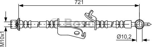 BOSCH 1 987 481 636 - Bremžu šļūtene ps1.lv