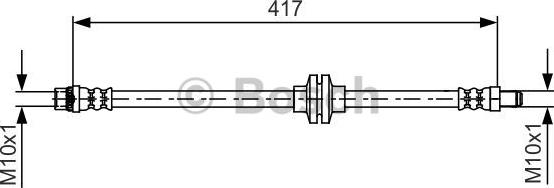 BOSCH 1 987 481 626 - Bremžu šļūtene ps1.lv