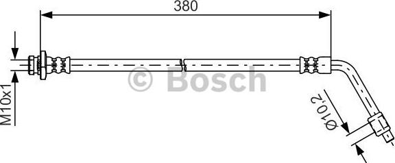 BOSCH 1 987 481 623 - Bremžu šļūtene ps1.lv