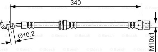 BOSCH 1 987 481 627 - Bremžu šļūtene ps1.lv