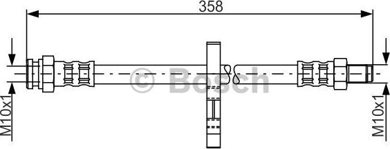 BOSCH 1 987 481 019 - Bremžu šļūtene ps1.lv