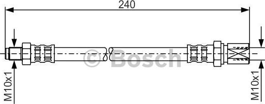 BOSCH 1 987 481 012 - Bremžu šļūtene ps1.lv