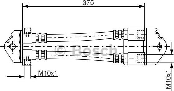 BOSCH 1 987 481 072 - Bremžu šļūtene ps1.lv