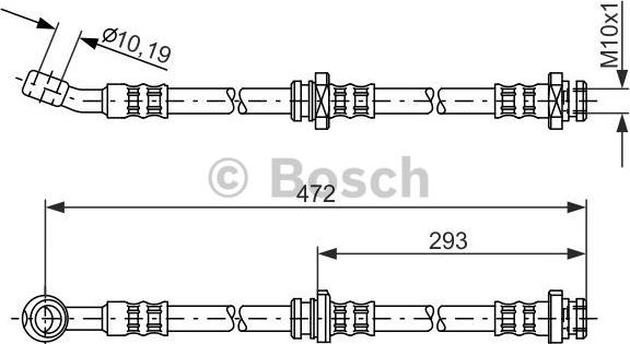 BOSCH 1 987 481 148 - Bremžu šļūtene ps1.lv