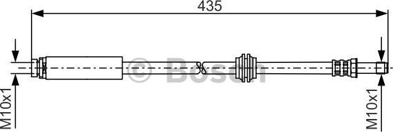 BOSCH 1 987 481 159 - Bremžu šļūtene ps1.lv