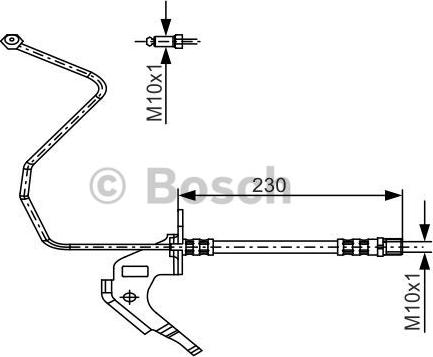 BOSCH 1 987 481 162 - Bremžu šļūtene ps1.lv