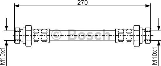 BOSCH 1 987 481 116 - Bremžu šļūtene ps1.lv