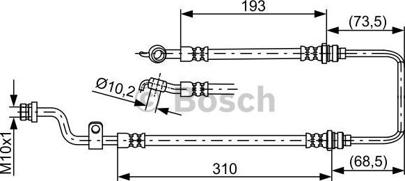 BOSCH 1 987 481 894 - Bremžu šļūtene ps1.lv