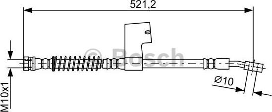BOSCH 1 987 481 860 - Bremžu šļūtene ps1.lv