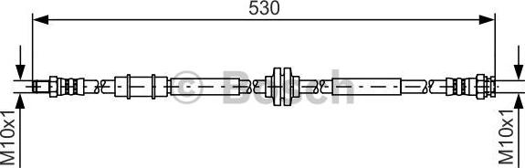 BOSCH 1 987 481 397 - Bremžu šļūtene ps1.lv