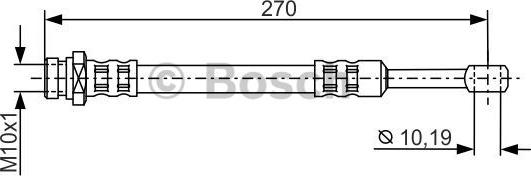 BOSCH 1 987 481 300 - Bremžu šļūtene ps1.lv