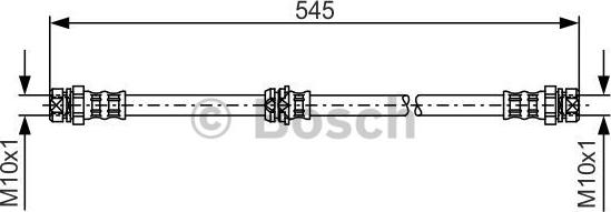 BOSCH 1 987 481 302 - Bremžu šļūtene ps1.lv