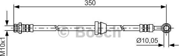 BOSCH 1 987 481 388 - Bremžu šļūtene ps1.lv