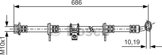 BOSCH 1 987 481 247 - Bremžu šļūtene ps1.lv