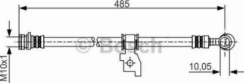 BOSCH 1 987 481 205 - Bremžu šļūtene ps1.lv