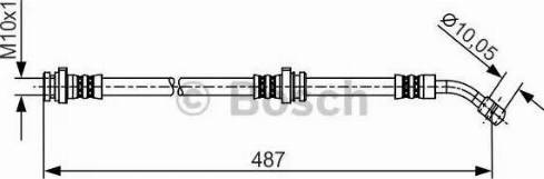 BOSCH 1 987 481 216 - Bremžu šļūtene ps1.lv