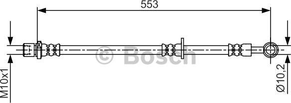 BOSCH 1 987 481 709 - Bremžu šļūtene ps1.lv