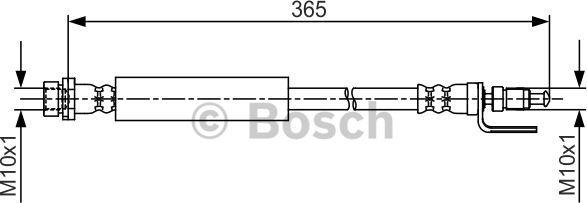 BOSCH 1 987 481 703 - Bremžu šļūtene ps1.lv