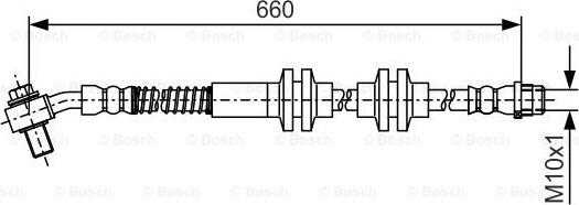 BOSCH 1 987 481 A48 - Bremžu šļūtene ps1.lv