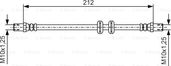 BOSCH 1 987 481 A51 - Bremžu šļūtene ps1.lv