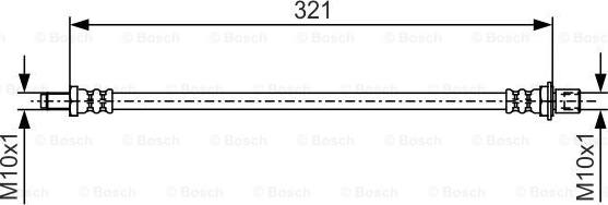 BOSCH 1 987 481 A62 - Bremžu šļūtene ps1.lv