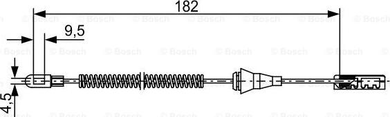 BOSCH 1 987 482 449 - Trose, Stāvbremžu sistēma ps1.lv