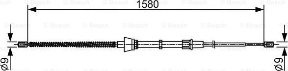 BOSCH 1 987 482 446 - Trose, Stāvbremžu sistēma ps1.lv