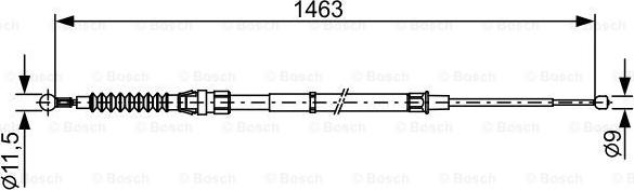 BOSCH 1 987 482 456 - Trose, Stāvbremžu sistēma ps1.lv