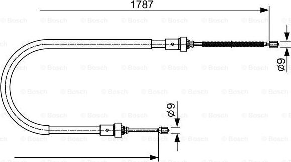 BOSCH 1 987 482 410 - Trose, Stāvbremžu sistēma ps1.lv