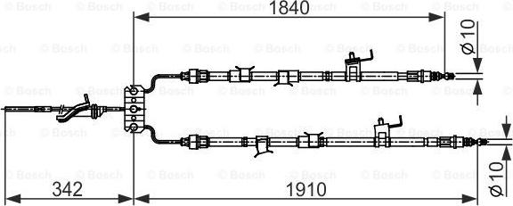 BOSCH 1 987 482 420 - Trose, Stāvbremžu sistēma ps1.lv